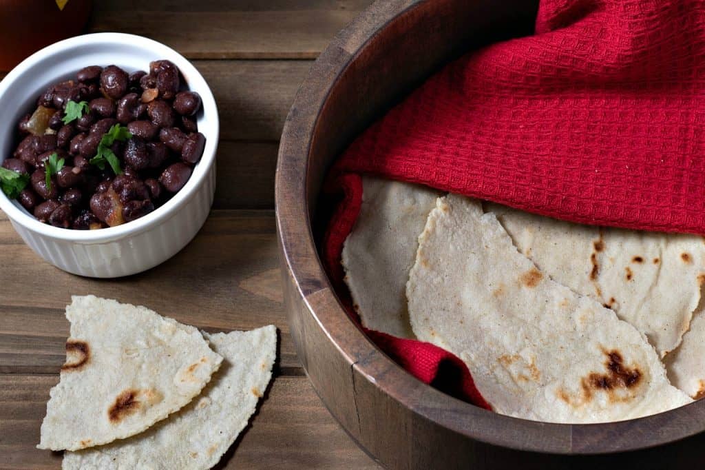 homemade corn tortillas