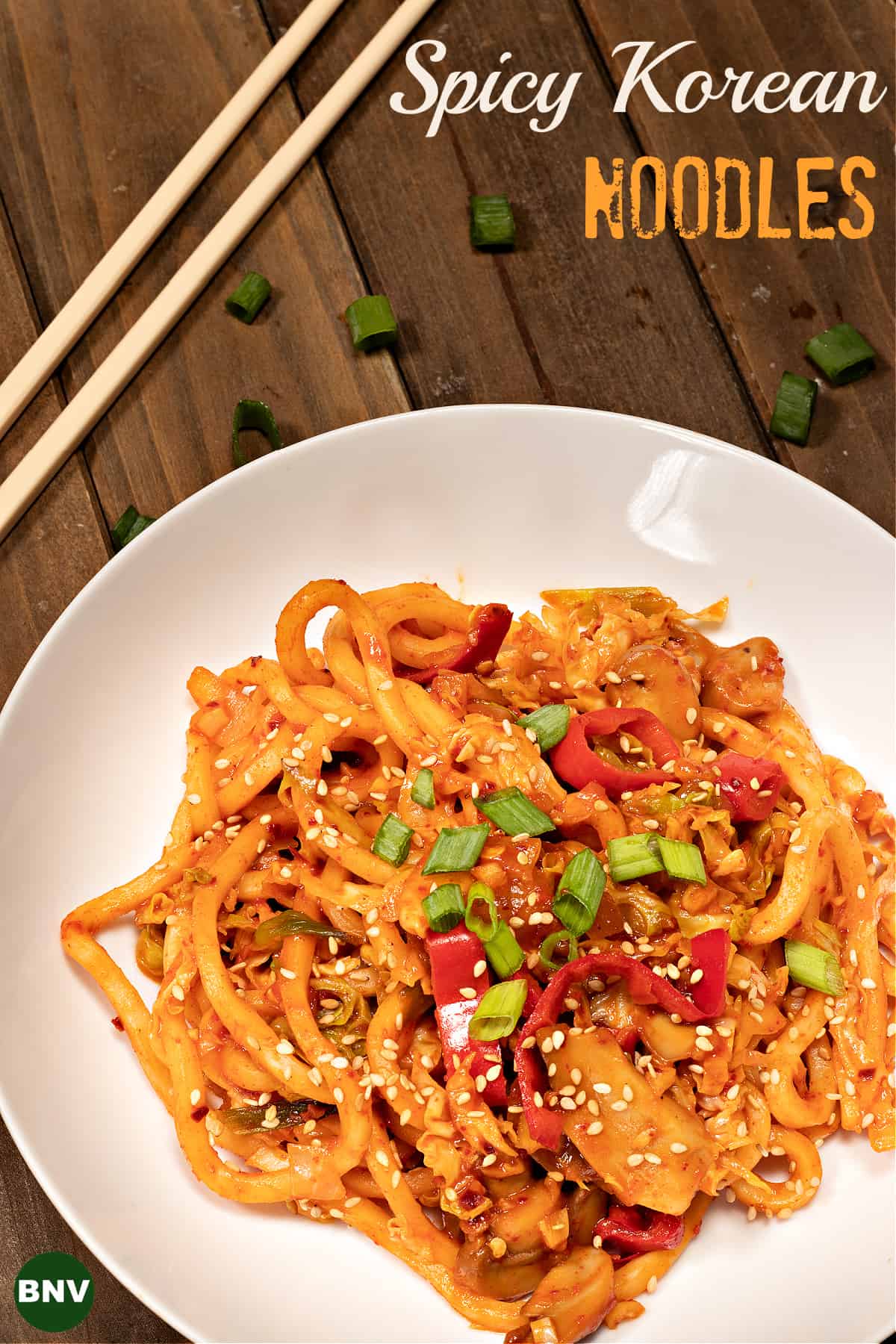 spicy korean noodles
