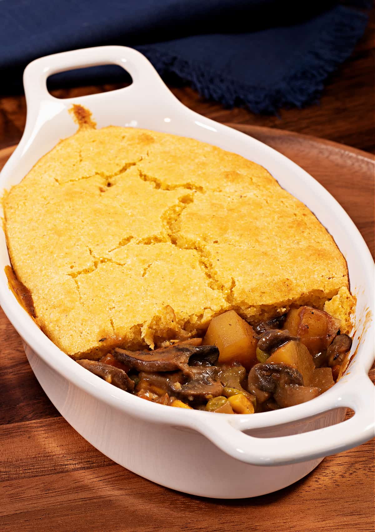 savory mushroom pot pie