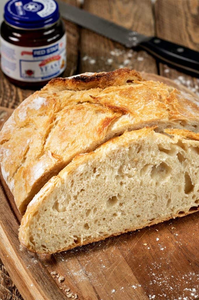 rustic no-knead bread recipe