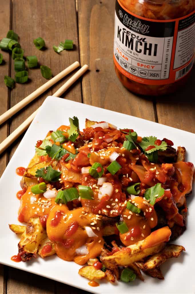 Oil-Free Kimchi Fries