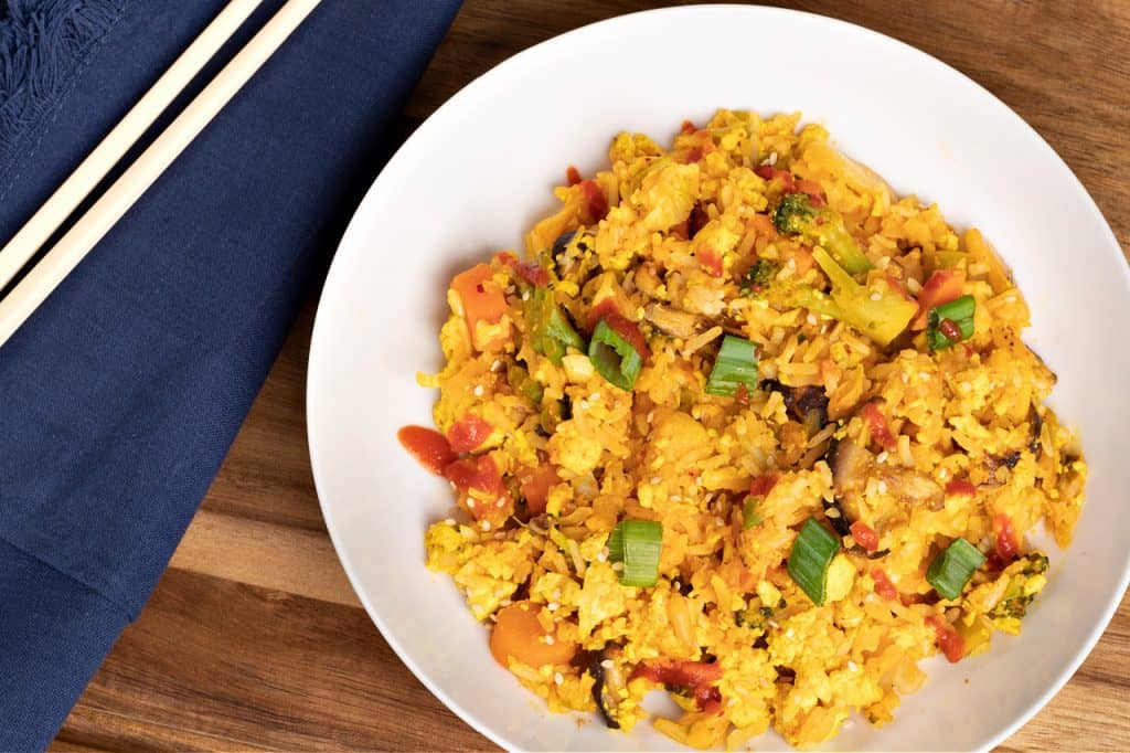 Oil-Free Vegan Fried Rice