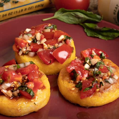 Simple Polenta Bruschetta Brand New Vegan