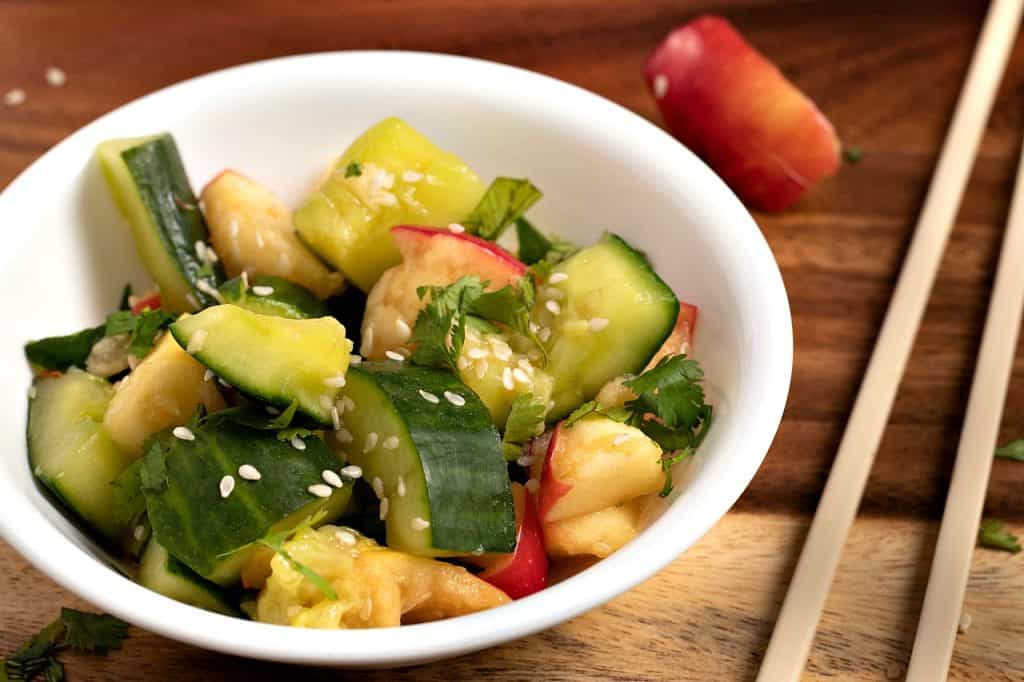 smashed cucumber salad