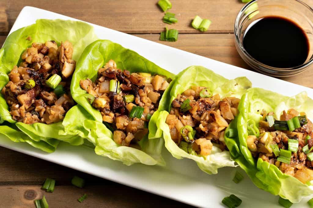 Spicy Vegan Lettuce Wraps