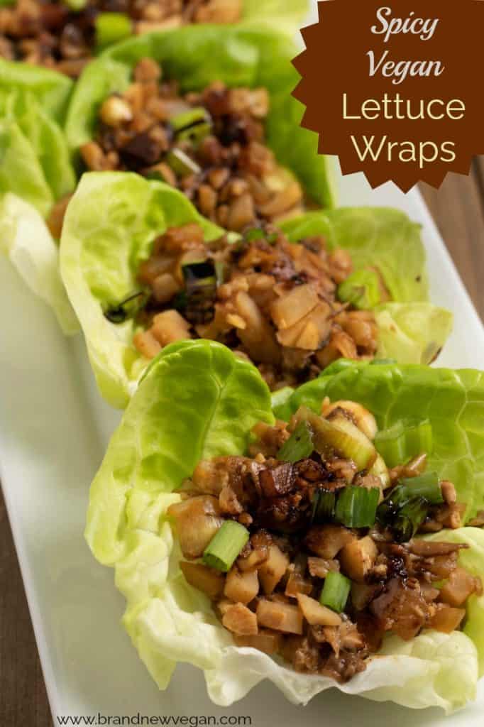 Spicy Vegan Lettuce Wraps