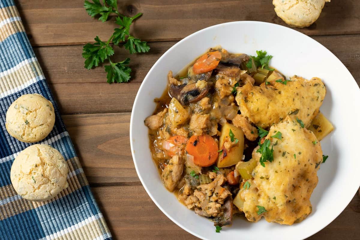 vegan chicken and dumplings