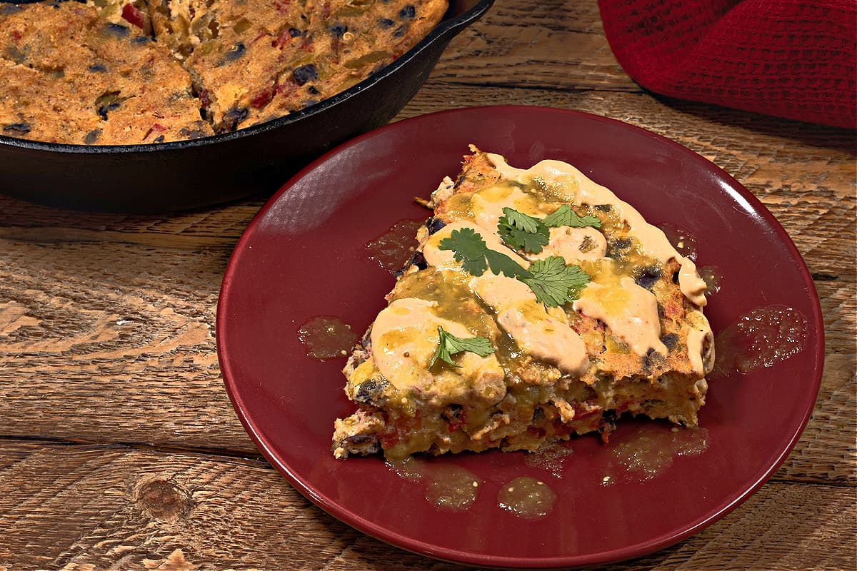 Vegan Chile Rellenos Casserole