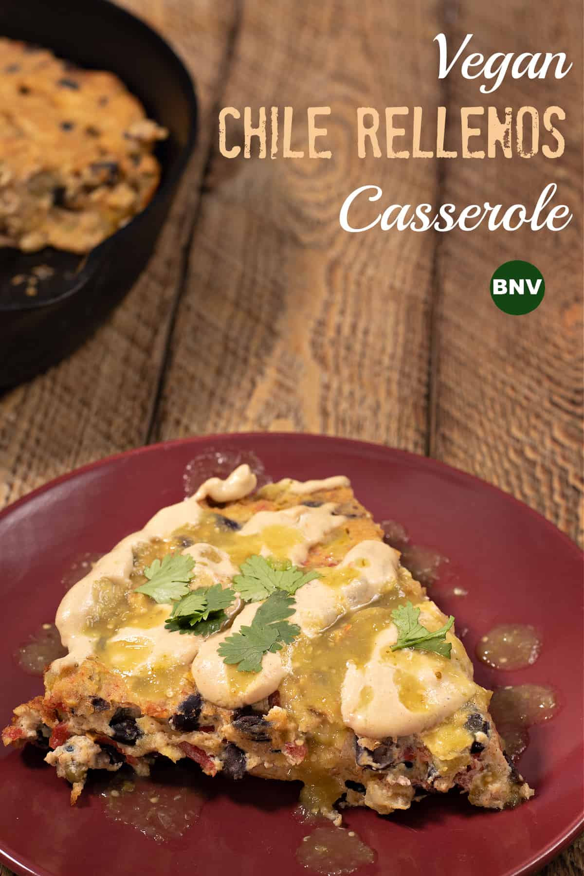 Vegan Chile Rellenos Casserole