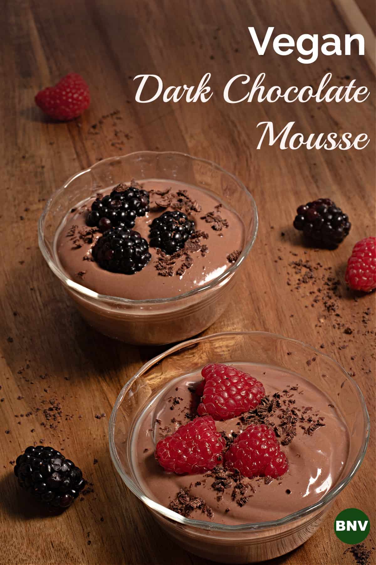 vegan dark chocolate mousse