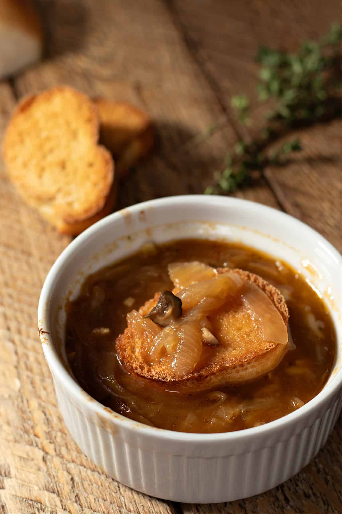 vegan French onion soup