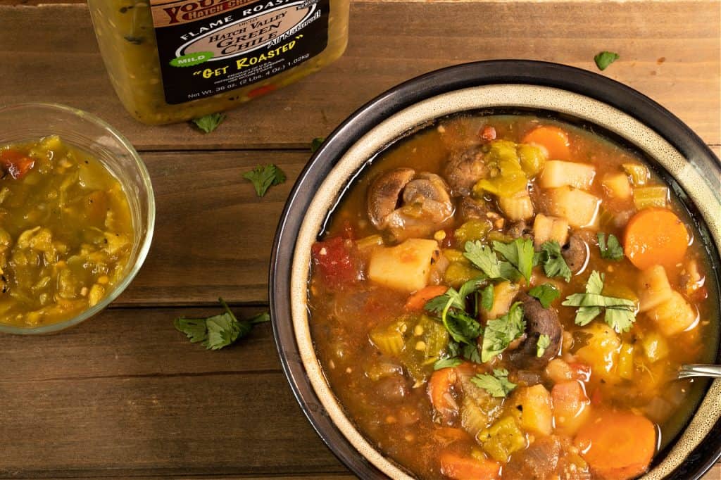 vegan green chile stew