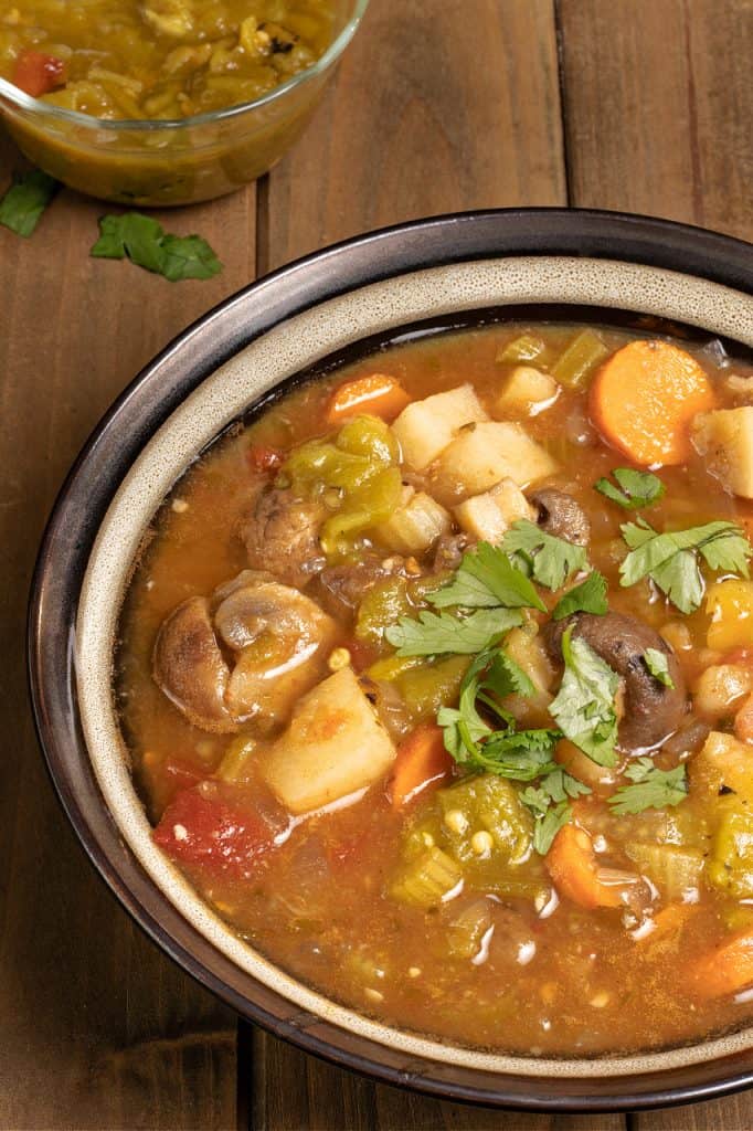 vegan Green Chile stew