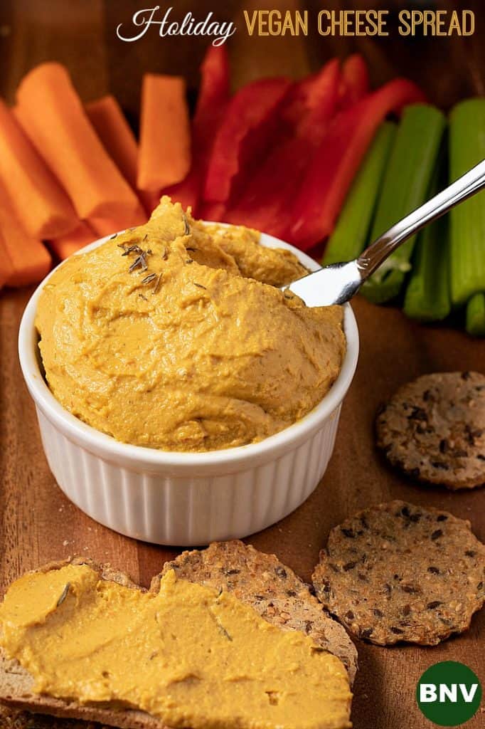 Holiday Vegan Cheese Spread