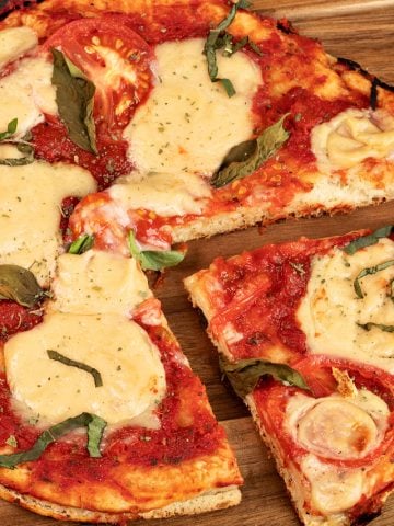 oil-free vegan pan pizza