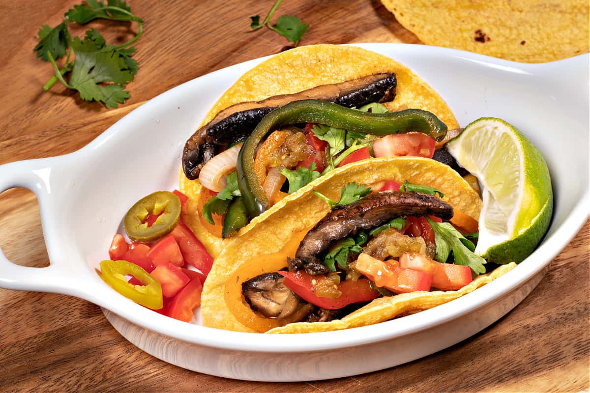 Vegan Portobello and Poblano Fajitas - Brand New Vegan