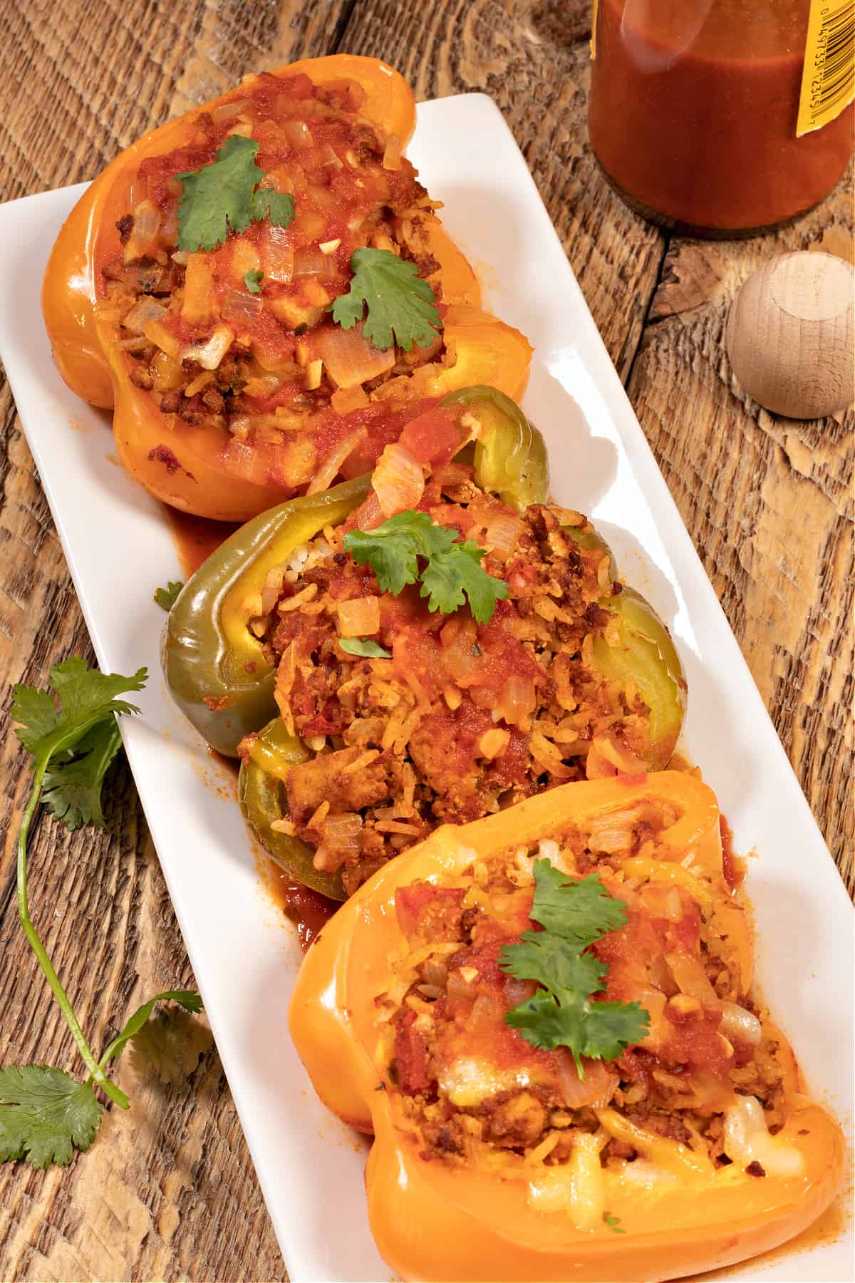 vegan stuffed bell peppers