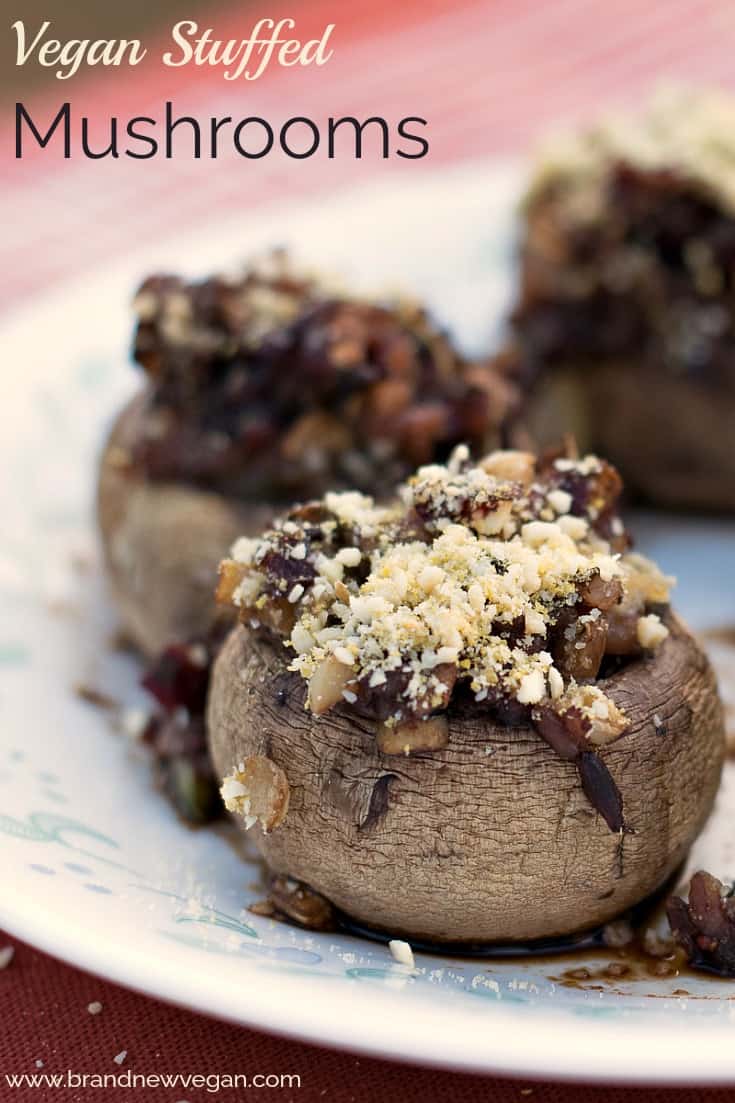 Vegan Stuffed Mushrooms - Brand New Vegan