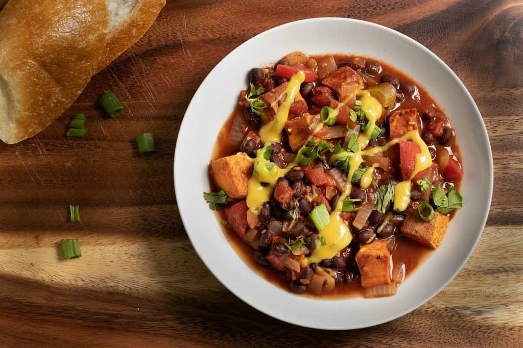 vegan sweet potato chili