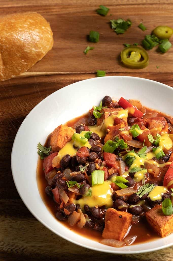 vegan sweet potato chili