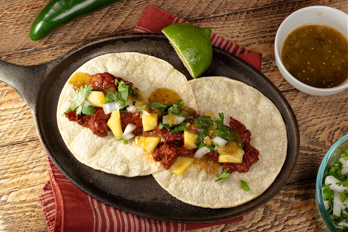 vegan tacos al pastor