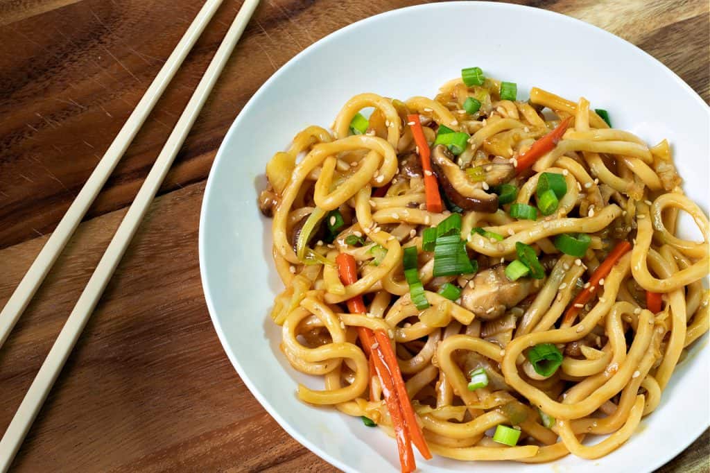 Oil-Free Yaki Udon Noodles