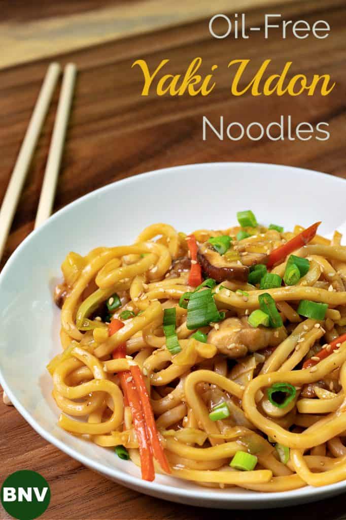 Oil-Free Yaki Udon Noodles