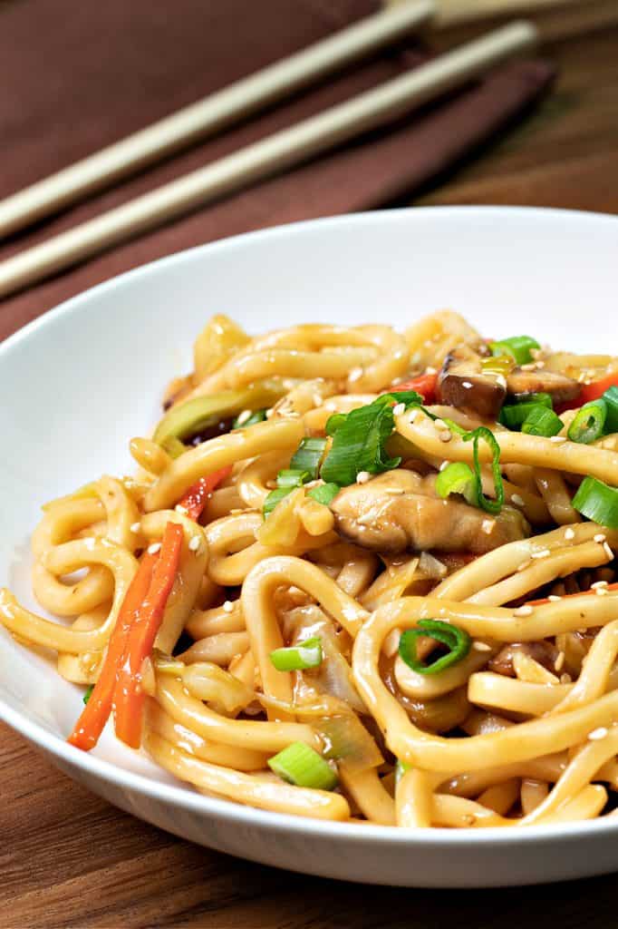 Oil-Free Yaki Udon Noodles